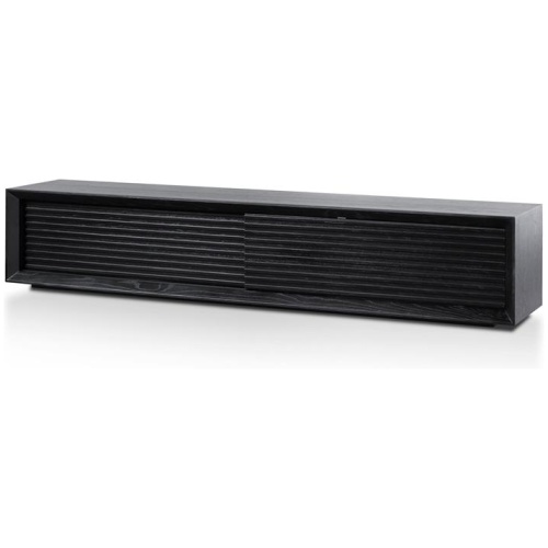 Maribel 2.3m Wooden TV Entertainment Unit - Black Oak by Interior Secrets - AfterPay Available