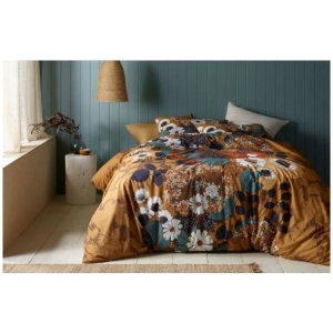 Markle Washed Cotton Printed Quilt Cover Set by Accessorize Queen