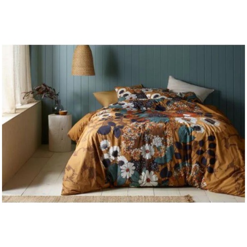 Markle Washed Cotton Printed Quilt Cover Set by Accessorize Queen