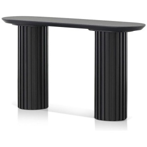 Marty 1.4m Console Table - Black Oak by Interior Secrets - AfterPay Available
