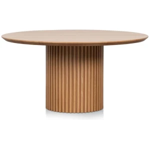 Marty 1.5m Wooden Round Dining Table - Natural by Interior Secrets - AfterPay Available