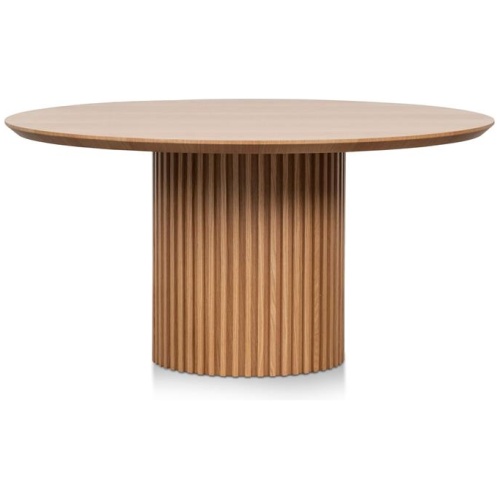 Marty 1.5m Wooden Round Dining Table - Natural by Interior Secrets - AfterPay Available