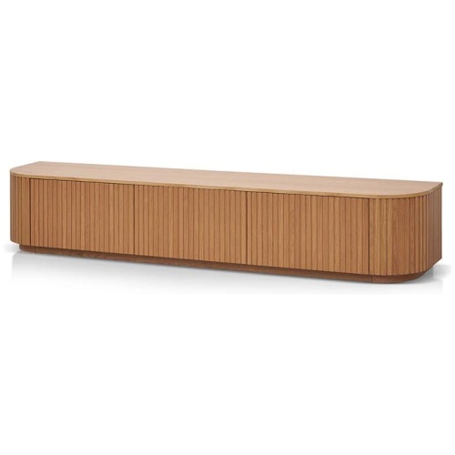Marty 2.4m TV Entertainment Unit - Natural Oak by Interior Secrets - AfterPay Available