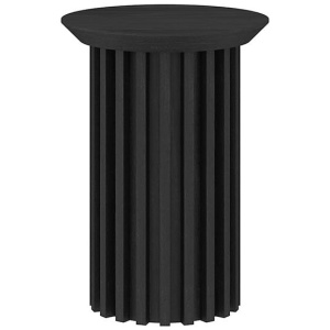 Marty Round Side Table - Black Oak by Interior Secrets - AfterPay Available