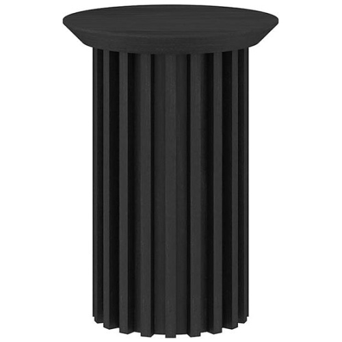 Marty Round Side Table - Black Oak by Interior Secrets - AfterPay Available