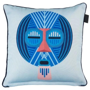 Mascarade Blue Cushion by Bedding House