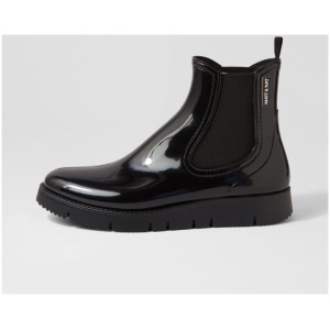 Matt & Nat Chelz Nm Black Black Pvc Black Black Boots Womens Shoes Casual Ankle Boots