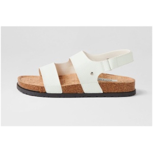 Matt & Nat Idly Nm White Smooth White Sandals Womens Shoes Casual Sandals Flat Sandals