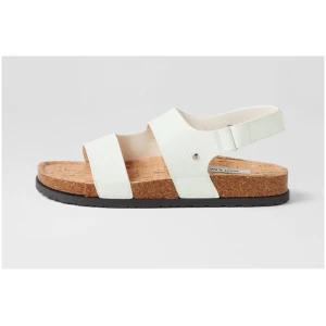 Matt & Nat Idly Nm White Smooth White Sandals Womens Shoes Casual Sandals Flat Sandals