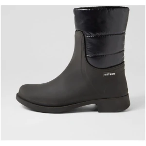 Matt & Nat Romina Nm Black Smooth Black Boots Womens Shoes Casual Ankle Boots