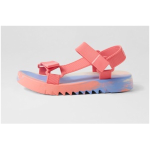 Melissa Melissa Flowing Papete My Pink Blue Fabric Pink Blue Sandals Womens Shoes Casual Sandals Flat Sandals