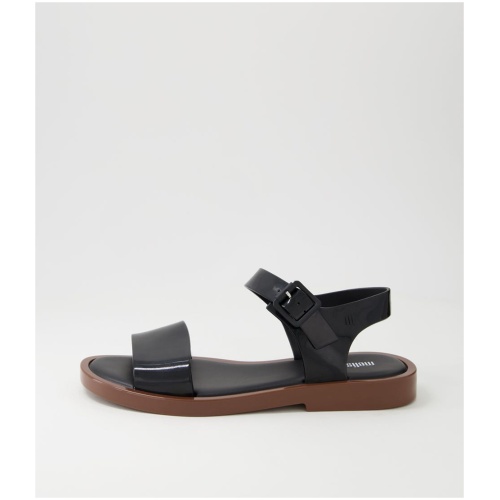 Melissa Melissa Mar Sandal Ii My Black Brown Pvc Black Brown Sandals Womens Shoes Casual Sandals Flat Sandals