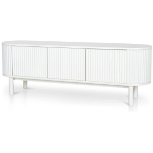 Melita 1.6m TV Entertainment Unit - Warm White by Interior Secrets - AfterPay Available