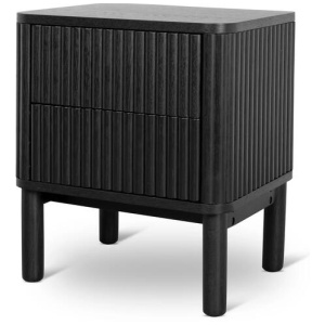 Melita Bedside Table - Full Black by Interior Secrets - AfterPay Available