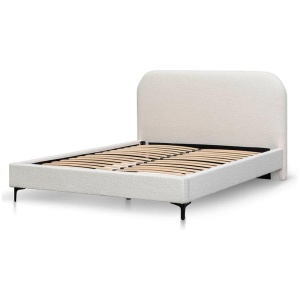 Meredith King Bed Frame - Cream White by Interior Secrets - AfterPay Available