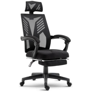 Mesh Office Chair Recliner Black