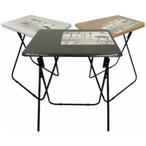 Metal MDF Folding Table Foldable Laptop PC Collapsible Study Desk 48cm x 38cm