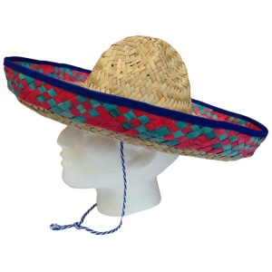 Mexican SOMBRERO Fancy Dress Straw Party Costume Hat Cap Spanish