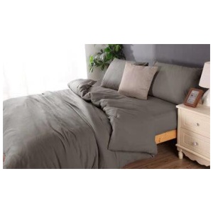 Microflannel duvet cover and sheet comb set queen charcoal