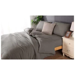 Microflannel duvet cover and sheet comb set queen charcoal