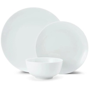 Mikasa Chalk 12 Piece Porcelain Dinner Set White