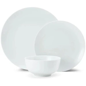 Mikasa Chalk 12 Piece Porcelain Dinner Set White