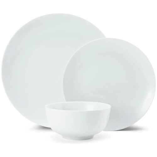 Mikasa Chalk 12 Piece Porcelain Dinner Set White