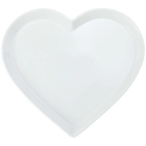 Mikasa Chalk Porcelain Heart Serving Platter 30cm White