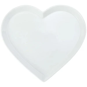 Mikasa Chalk Porcelain Heart Serving Platter 30cm White