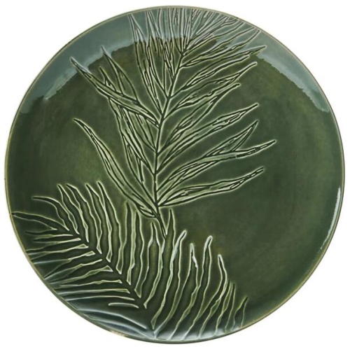 Mikasa Jardin Stoneware Round Serving Platter 35.5cm Green