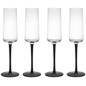 Mikasa Palermo 4 Piece Crystal Champagne Flute Set 250ml
