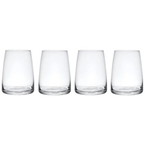 Mikasa Palermo 4 Piece Stemless Wine Glass Set 350ml
