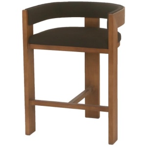 Miles Brown ELM Barstool - Black by Interior Secrets - AfterPay Available