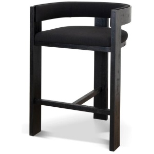 Miles ELM Barstool - Full Black by Interior Secrets - AfterPay Available