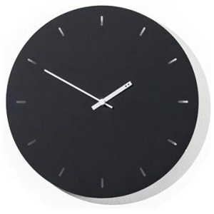 Minimal 25cm Wall Clock - Black by Interior Secrets - AfterPay Available