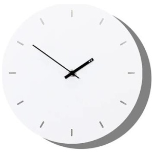 Minimal 25cm Wall Clock - White by Interior Secrets - AfterPay Available