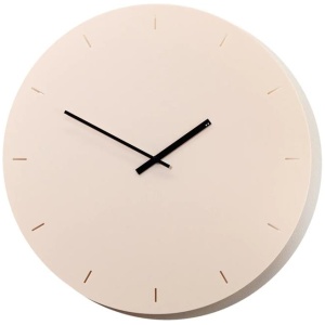 Minimal 49cm Wall Clock - Almond Cream by Interior Secrets - AfterPay Available