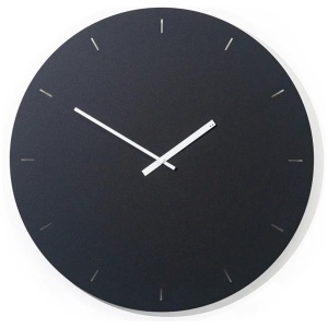 Minimal 49cm Wall Clock - Black by Interior Secrets - AfterPay Available