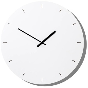 Minimal 49cm Wall Clock - White by Interior Secrets - AfterPay Available