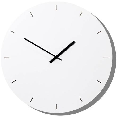 Minimal 49cm Wall Clock - White by Interior Secrets - AfterPay Available