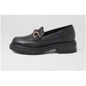 Mollini Alantaya Mo Black Black Sole Leather Black Black Sole Shoes Womens Shoes Casual Flat Shoes