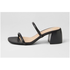 Mollini Bonni Mo Black Black Heel Leather Black Black Heel Sandals Womens Shoes Dress Heeled Sandals