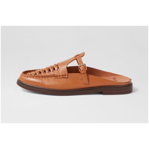 Mollini Gato Mo Dk Tan Brown Sole Leather Dk Tan Brown Sole Shoes Womens Shoes Casual Flat Shoes