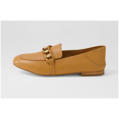 Mollini Gerlin Mo Dk Tan Leather Dk Tan Shoes Womens Shoes Casual Flat Shoes