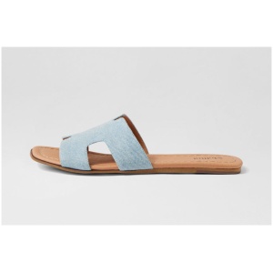 Mollini Leamon Mo Denim Fabric Denim Sandals Womens Shoes Casual Sandals Flat Sandals