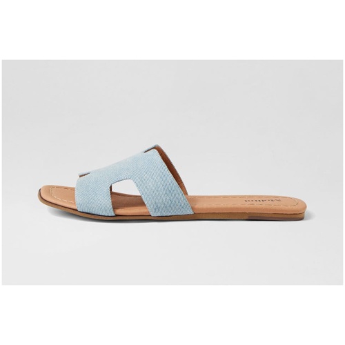 Mollini Leamon Mo Denim Fabric Denim Sandals Womens Shoes Casual Sandals Flat Sandals