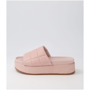 Mollini Pantas Mo Blush Leather Blush Sandals Womens Shoes Casual Sandals Flat Sandals