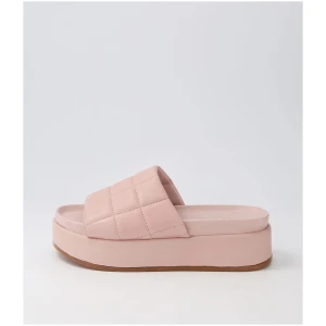 Mollini Pantas Mo Blush Leather Blush Sandals Womens Shoes Casual Sandals Flat Sandals