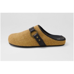 Mollini Vaneza Mo Coffee Black Woven Leather Coffee Black Shoes Womens Shoes Casual Flat Shoes