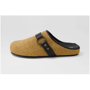 Mollini Vaneza Mo Coffee Black Woven Leather Coffee Black Shoes Womens Shoes Casual Flat Shoes